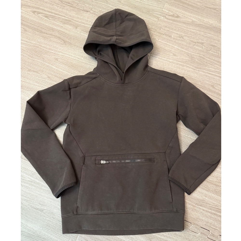 DSG Tech Fleece‎ Hoodie Black Zipper Pocket Sweatshirt Size M 10-12